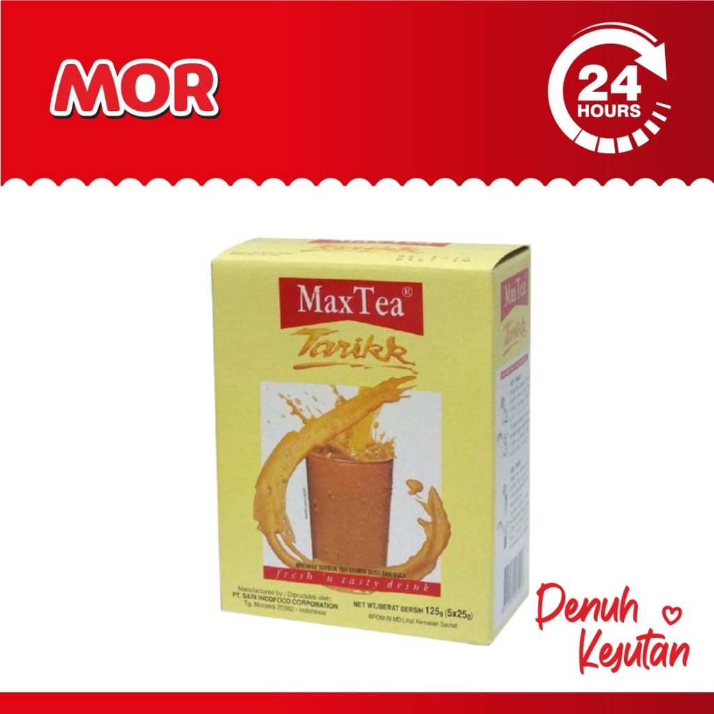 

MAX TEA Teh Tarikk Teh Tarik Susu Gula Milk Tea 5s x 25 gr