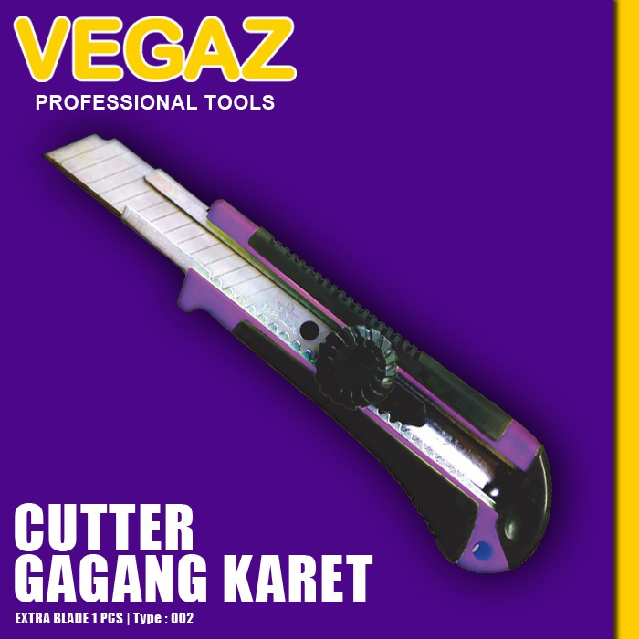 

VEGAZ - Cutter GG Karet 002 Cutter Besar