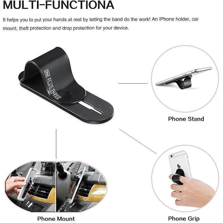 Holder Hp Finger Grip Multi Band Holder Handphone Stand Hold Phone Universal Aksesoris Murah Praktis