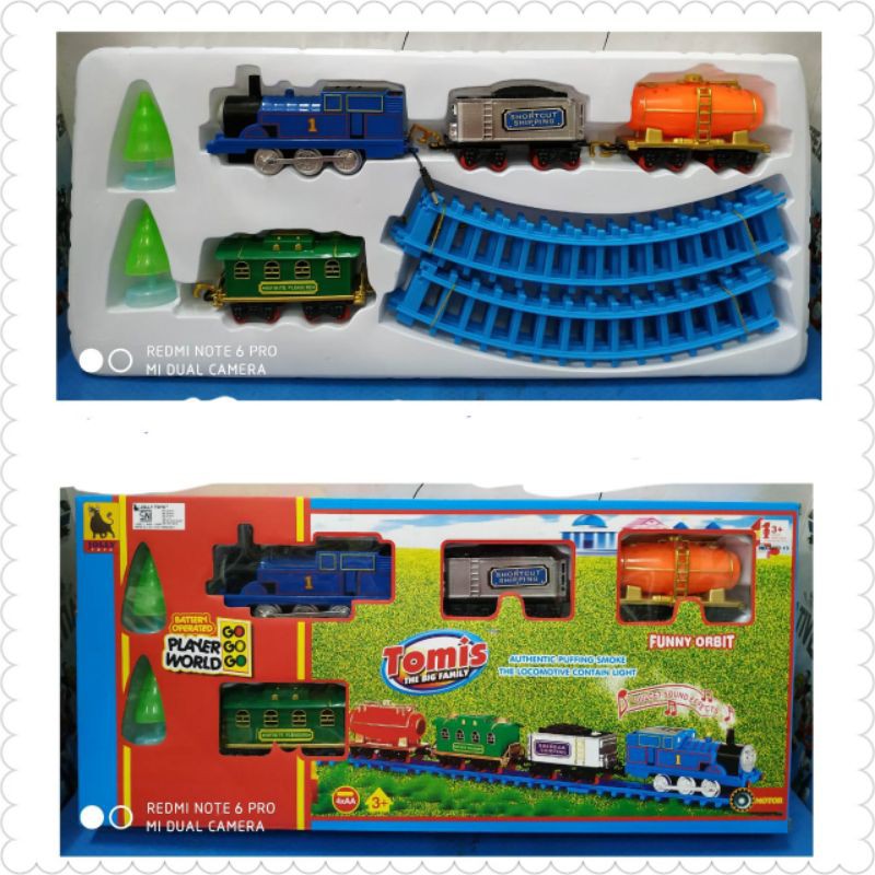 Mainan Anak Kereta Thomas Keluar Asap