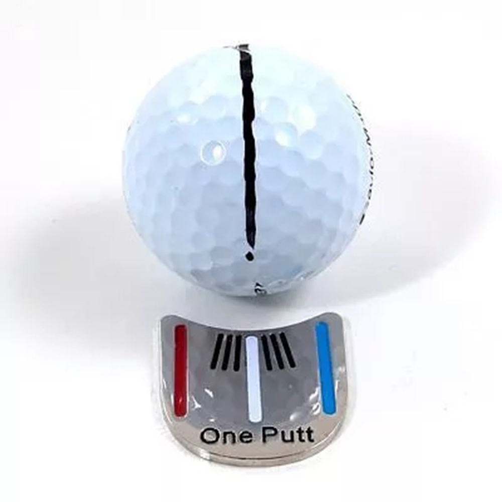 REBUY One Putt Golf Hat Clip Magnetic Golf Ball Marker Golf Putting Alignment Cap Clip Ball Position Mark Practical Golf Training Aids Aiming Tool/Multicolor