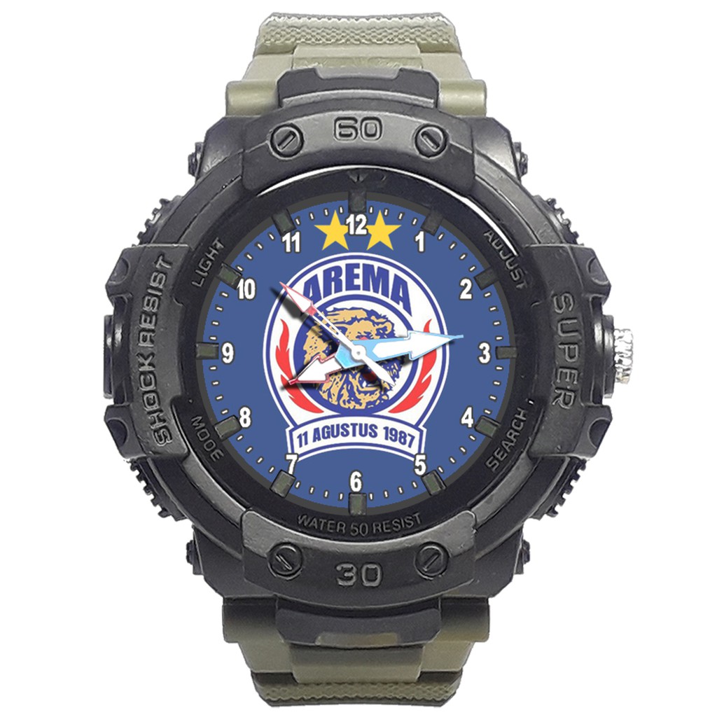 Jam Tangan  AREMA MOTIF 5 Bagus