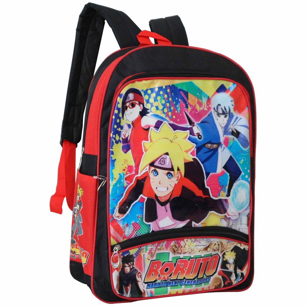 PROMO CUCI GUDANG Tas Punggung Anak Sekolah Cowok Gambar Kartun Naruto TK PAUD Murah Keren Bagus