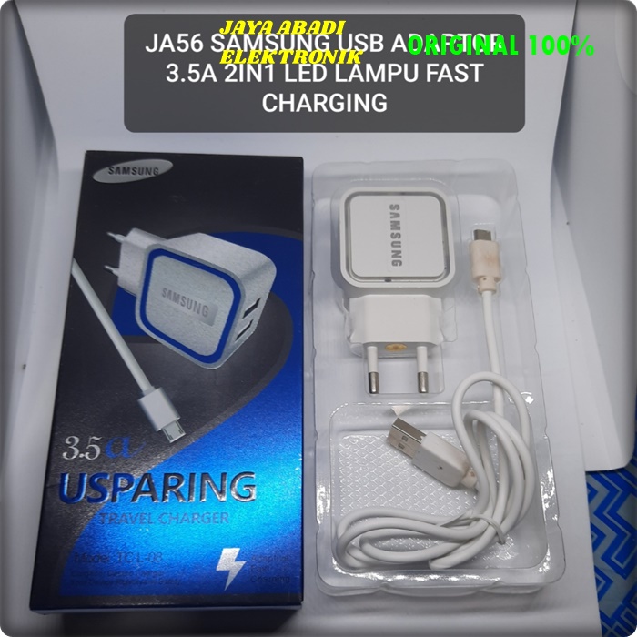 J56 SAMSUNG  ADAPTOR SET MICRO USB CAHRGER 2 PORT USB LED SUPPORT FAST CHRGING CASAN QUICK FLASH TRAVEL fast charging kabel data adaptor travel adapter androit casan quick charge quallcomm universal multi volt gadget tc qc bisa untuk segala jenis hp usb