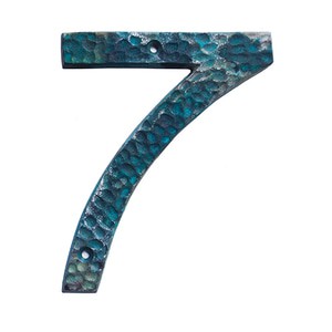 

12.5cm Nomor Tekstur Papan Nama Usaha Kuningan / Vedigris Green - No 7