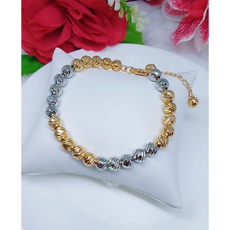 Gelang kombinasi lapis emas18k