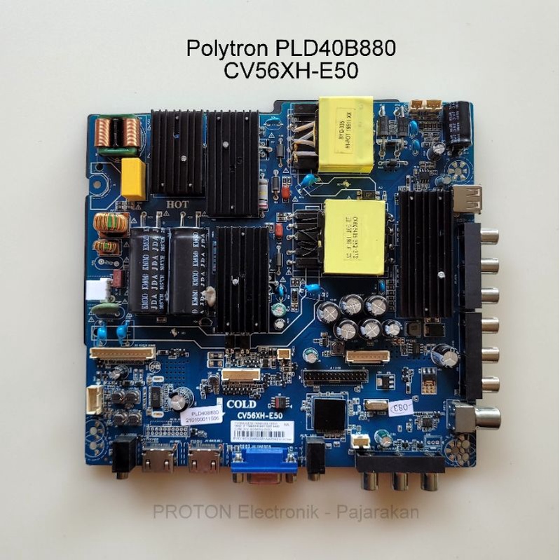 Mainboard LED TV Polytron PLD40B80 PLD 40B880 Mesin Matherboard CV56XH-E50 PLD 40B150 PLD40B150 43B150