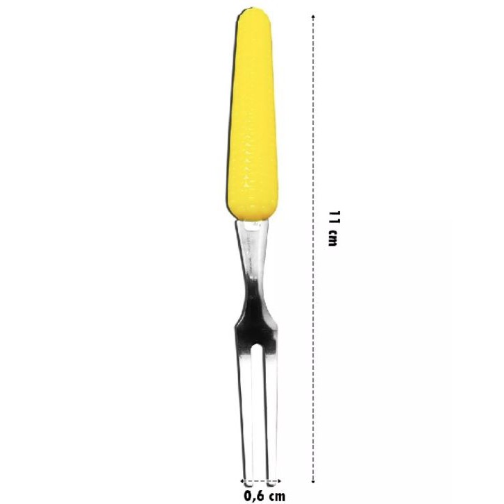 Garpu kue garpu kecil Jagung Stainless Garpu Kue
