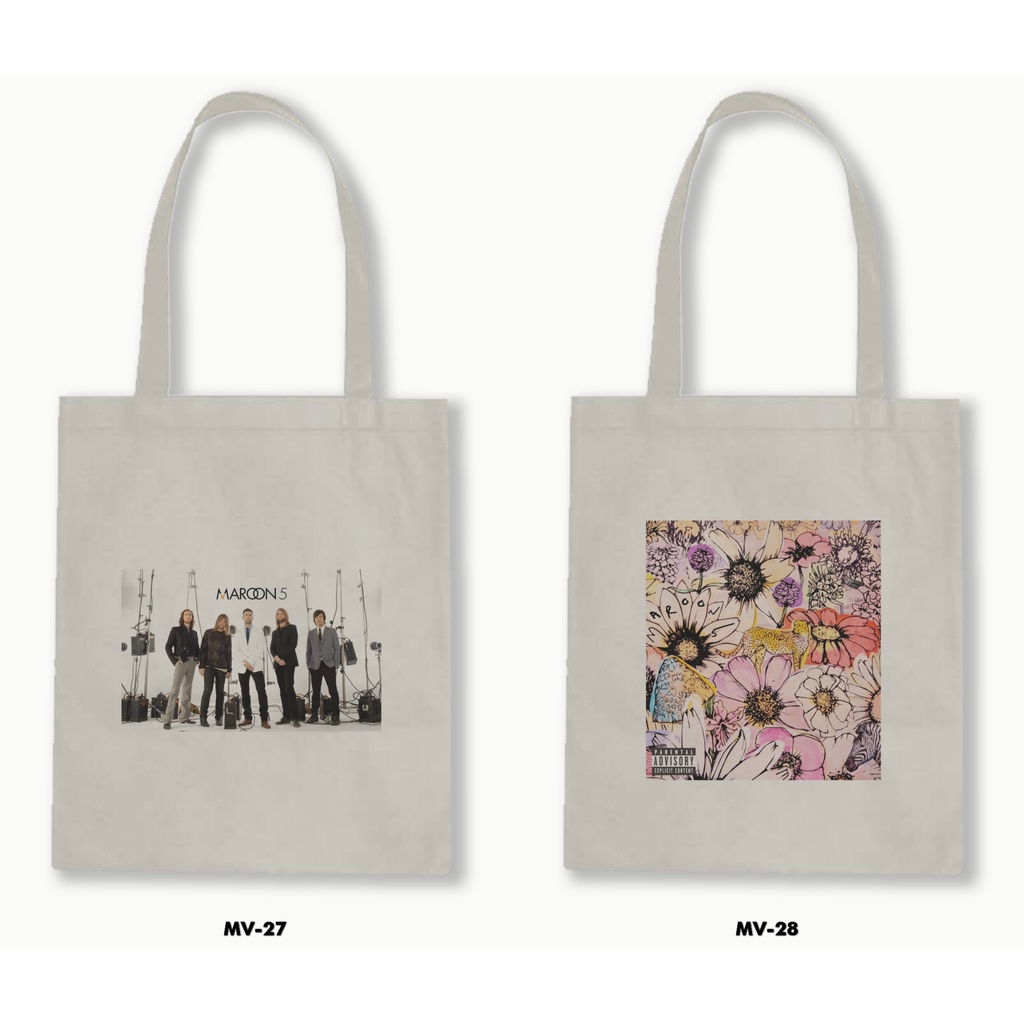 TOTE BAG BLACU - MAROON 5/MAROON FIVE 02