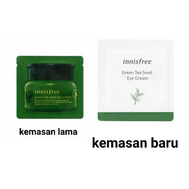 Innisfree Green Tea Seed Eye Cream 1 Ml Sample Sachet Indonesia