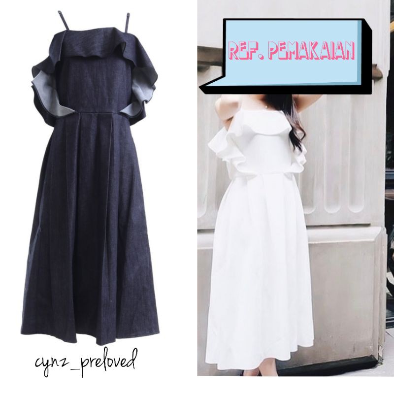 preloved love + flair blue denim dress