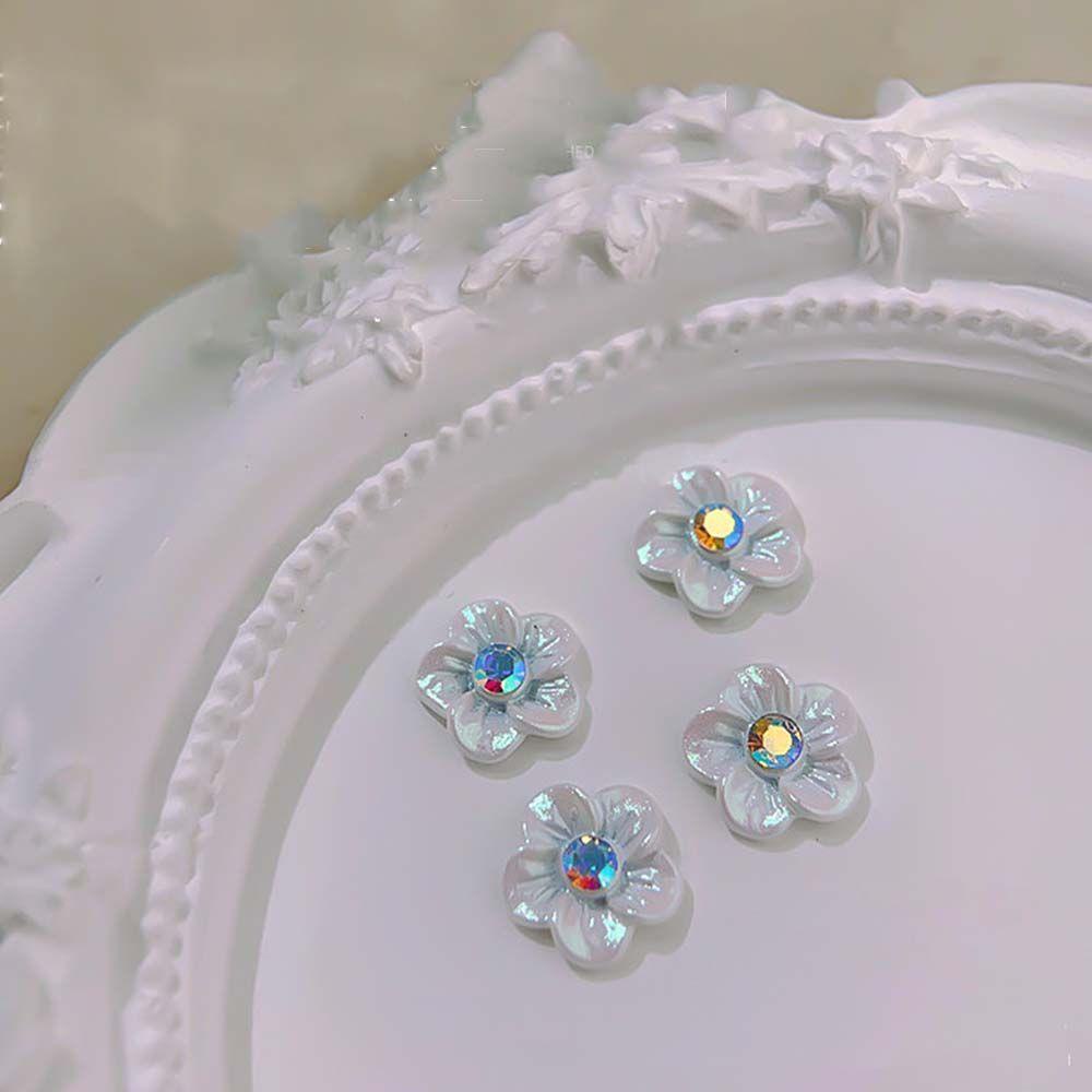 AUGUSTINA Agustinina Bunga Perhiasan Kuku Lucu Musim Semi Musim Panas Manicure Baroque Gaya Flatback Kuku Aksesoris DIY Dekorasi Kuku