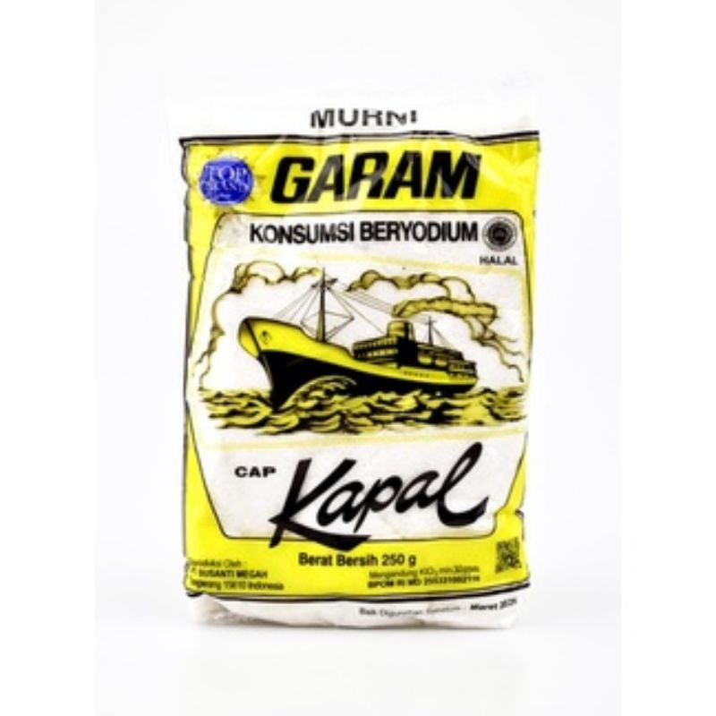 

Garam Beryodium Cap Kapal 250 gr