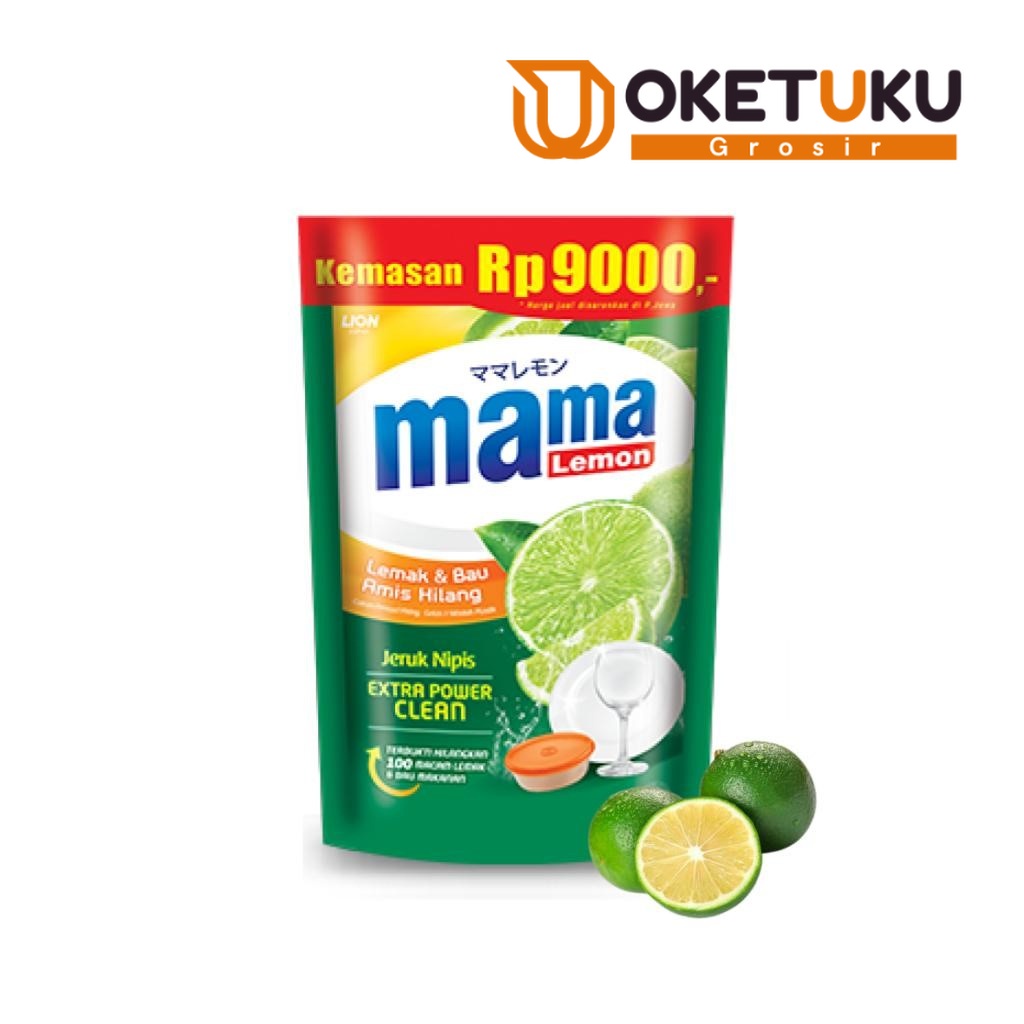Mama Lemon Jeruk Nipis Pouch 450ml