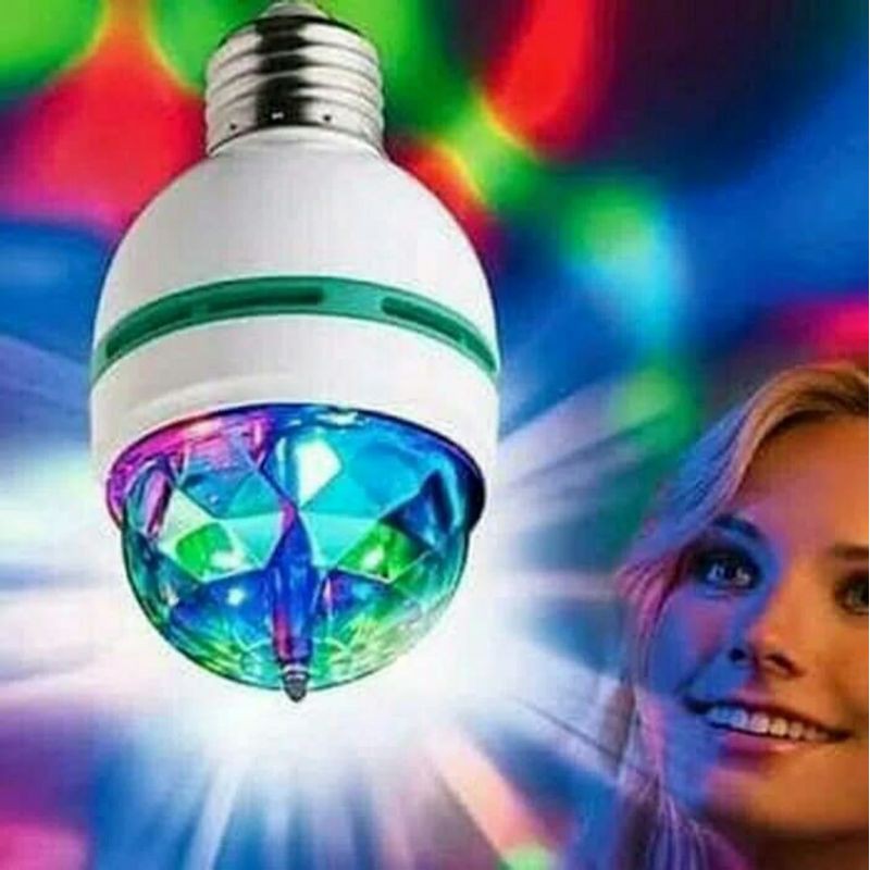 Lampu Disco LED Fitting Mini Party Light Otomatis Lampu Disko Warna Warni