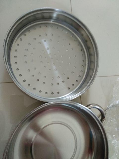 Dandang Steamer Panci Kukus Stainless Steel 28-steamer Pan