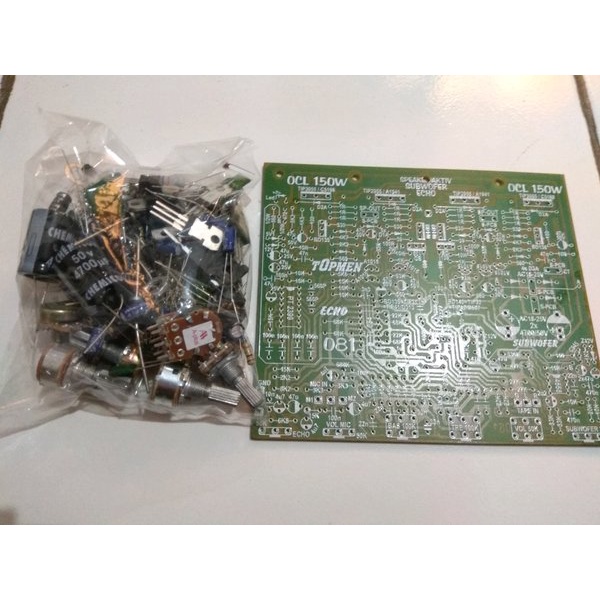 Power Amplifier SOCL 150Watt Stereo Echo Mic Subwoofer Tone Control DIY Kit