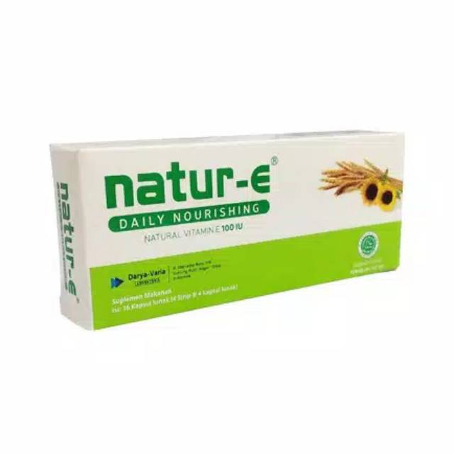 1  Box Nature E 16 Capsule Gel / Natur - e Kapsul Hijau Original