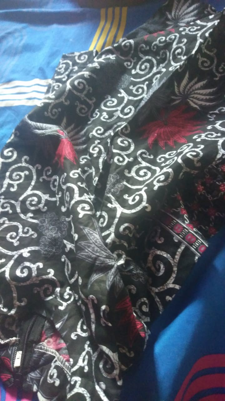 Batik Sarimbitan Maura Couple - Sania Ruffle Batik Couple / Sarimbit Batik Pekalongan / Blus Batik