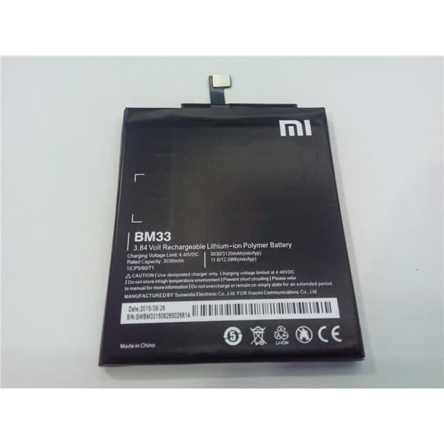 BATRE BATTERY XIAOMI BM33/MI 4I