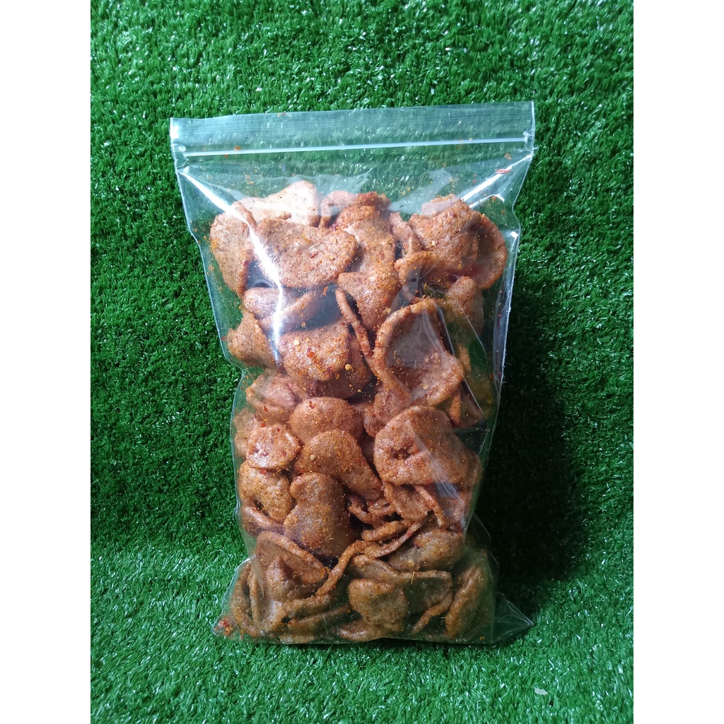 

TERLARIS!!! KERUPUK JENGKOL PEDAS BERAT 250 GR