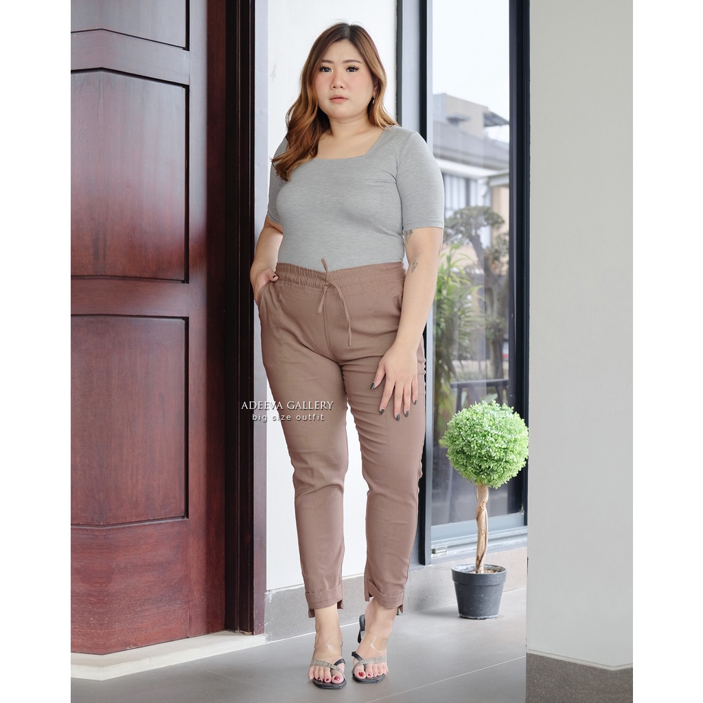 ADEEVA Baggy Pants Jumbo Celana Panjang Wanita Jumbo