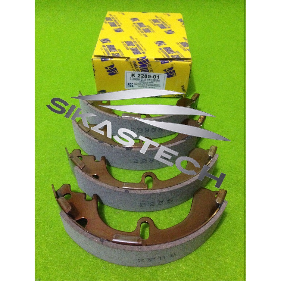 04495-20091 SET REAR BRAKE SHOE KIT / KAMPAS REM TROMOL SEPATU RODA BELAKANG LENGKAP KANAN DAN KIRI 