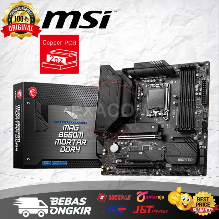 Motherboard MSI B660M Mortar - LGA 1700 , DDR4 , B660M