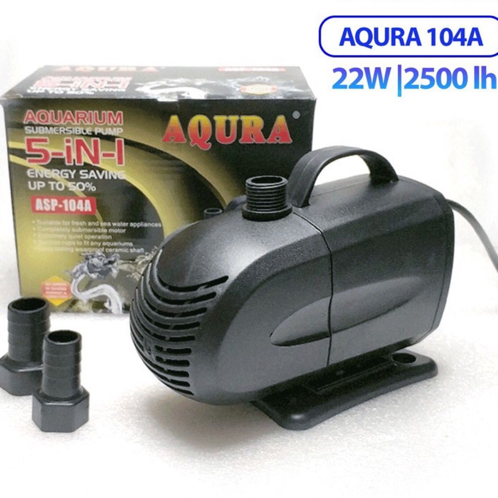 AQURA ASP 104A  Pompa Air Celup Kolam Ikan Aquarium Aquascape 104 A
