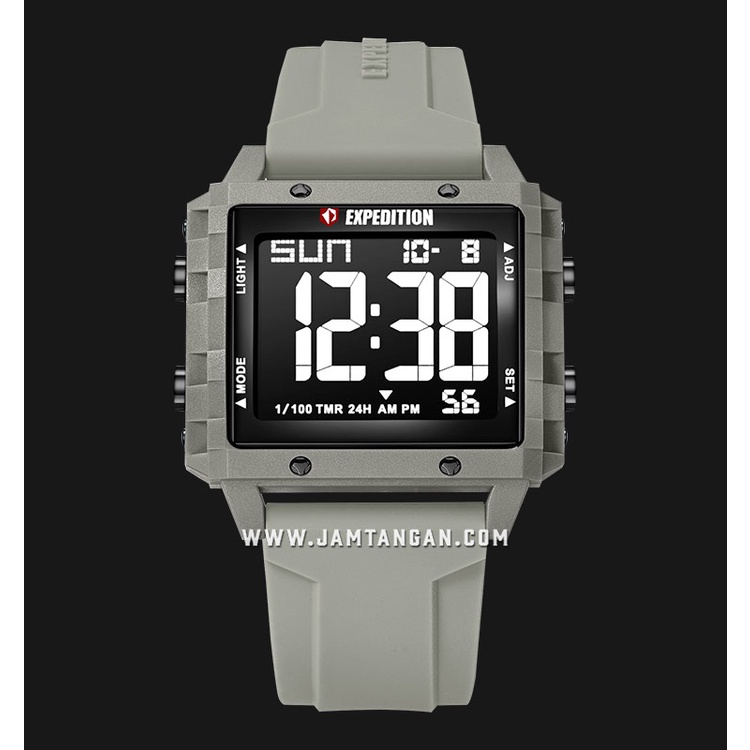 Expedition E 6817 MH RIGBAGR Digital Dial Grey Rubber Strap