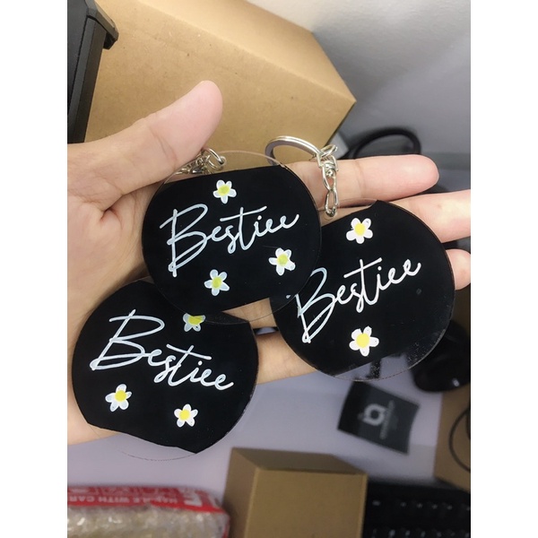 gantungan kunci akrilik custom/GANCI ACRYLIC BULAT CUSTOM/LETTERING ACRYLIC KEYCHAIN