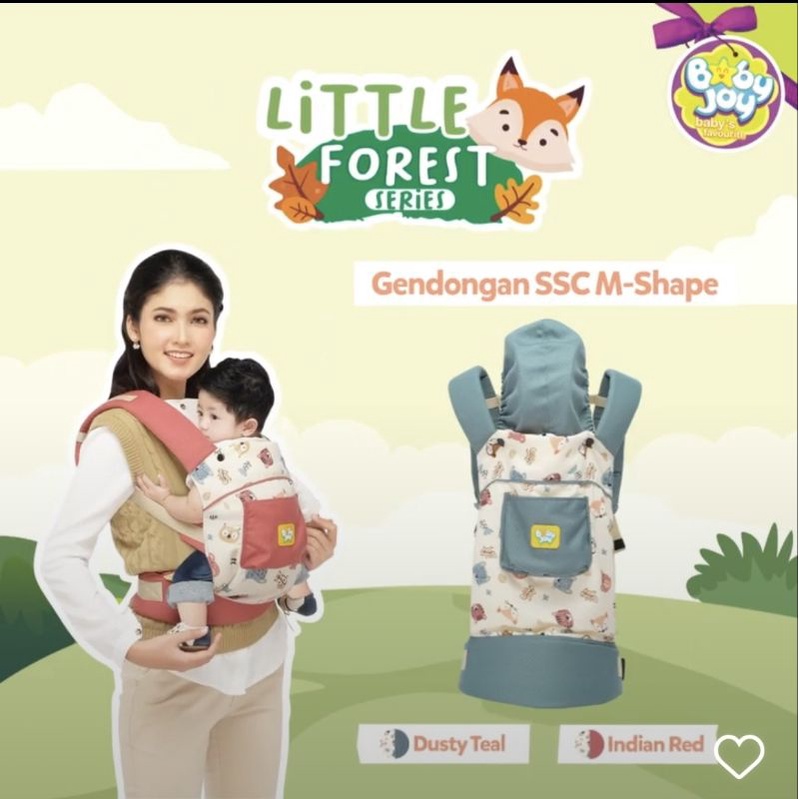 Baby Joy Gendongan Bayi Ransel SSC M-Shape with Hoodie Little Forest Series -  BJG 3054