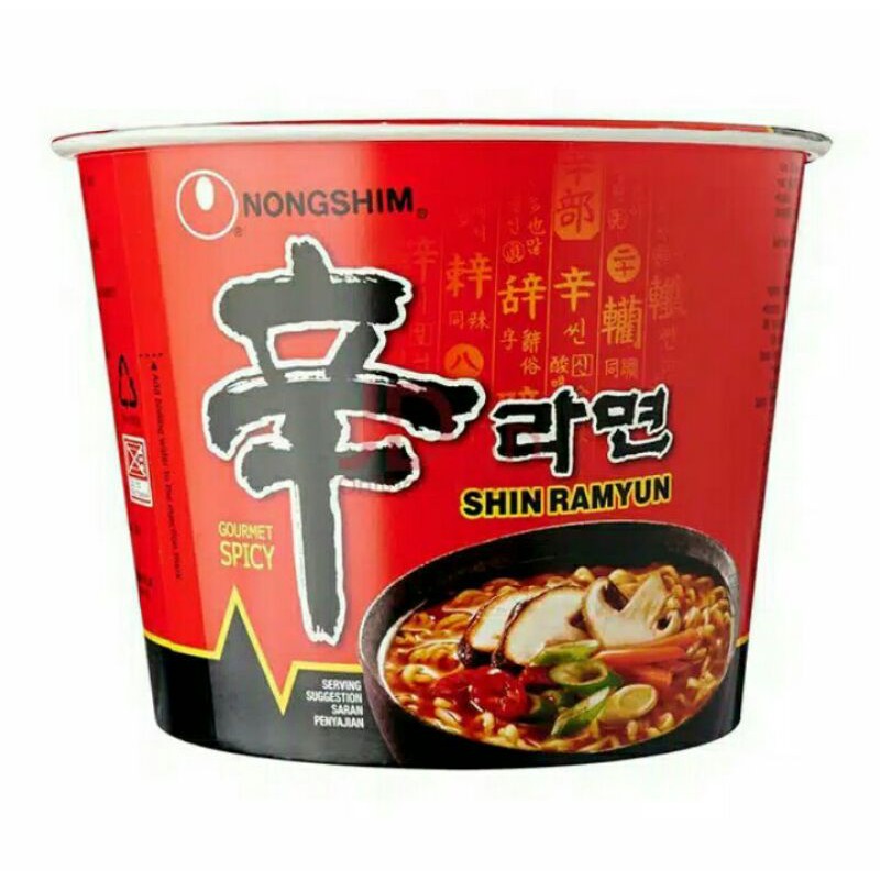 

Nongshim Big Bowl Shin Noodle Soup 114gr Product of Korea