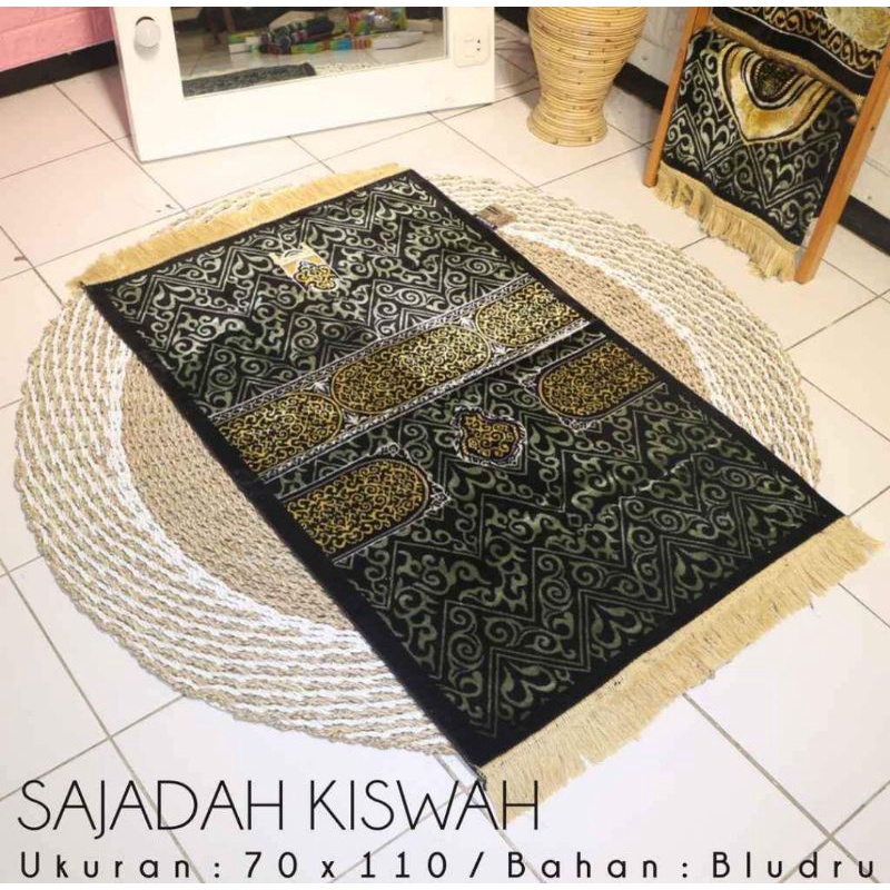 sajadah turki premium tebal motif kiswah