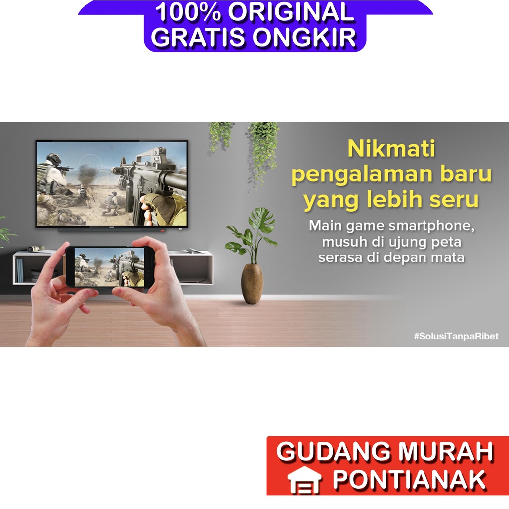 SMART TV GARANSI 5 TAHUN PANEL LED DIGITAL AKARI SMARTCONNECT 32 inch 32&quot; WIRELESS DISPLAY MIRRORING TV PINTAR Televisi