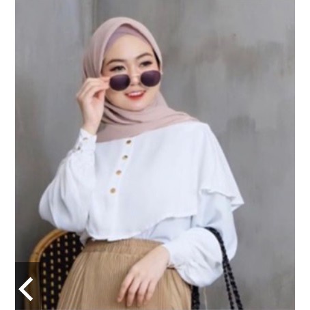 HipNop BLOUSE NIKI TUNICIA BLOUSE MOSCREPE PREMIUM