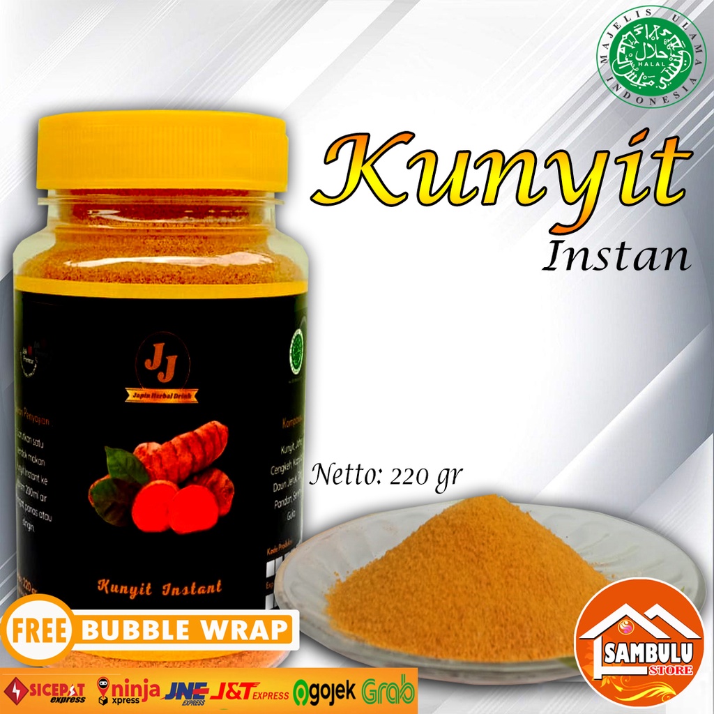 

Kunyit bubuk asli isi 220 gram halal mui, turmeric powder free bubble wrap oleh Jupin herbal drink