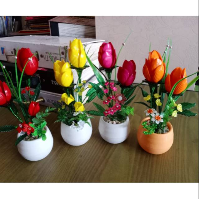 BUNGA AKRILIK TULIP BESAR