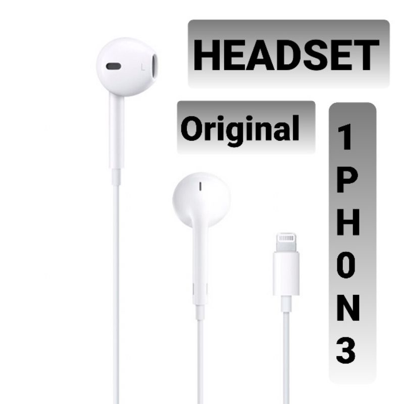 EARPHONE ORI  HANDSFREE HEADSET ORI LIGHTNING