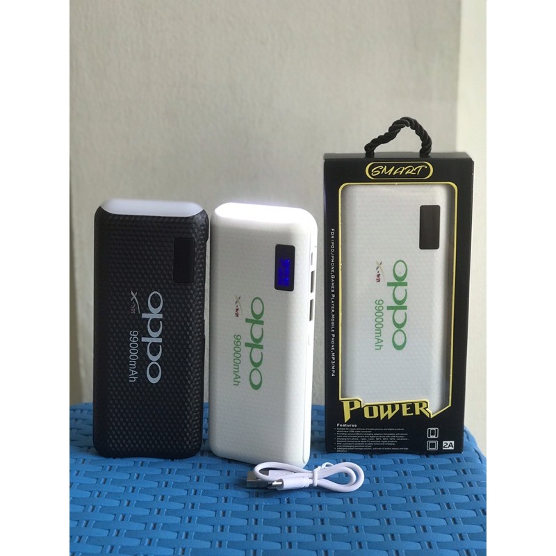 Powerbank Led light dual usb dua port 99000mah