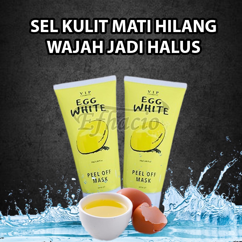 Masker wajah telur bpom murah organik peel off mask korea bpom murah anak pria wanita