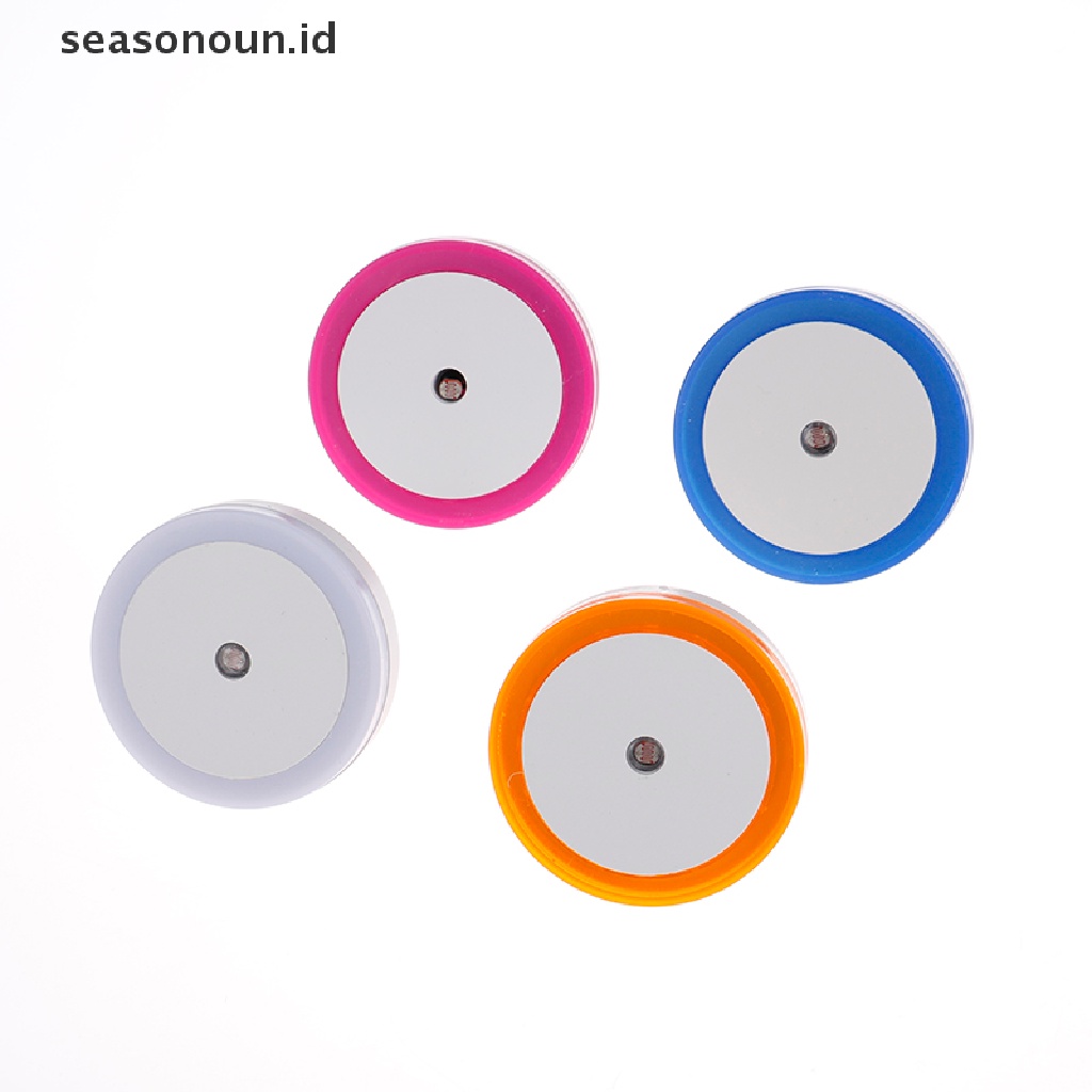 【seasonoun】 LED Night Light Plug-in Super Smart Dusk to Dawn Sensor Lamps US Plug .