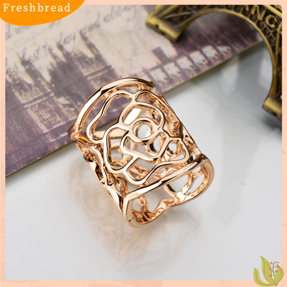 [ TERLARIS]Fashion Women Openwork Carved Rose Pattern Scarf Ring Buckle Shawl Clip Jewelry