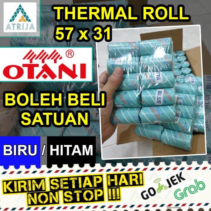 

Kertas Thermal Paper Roll 57X31 Coreless. Kertas Struk Kasir - Hitam