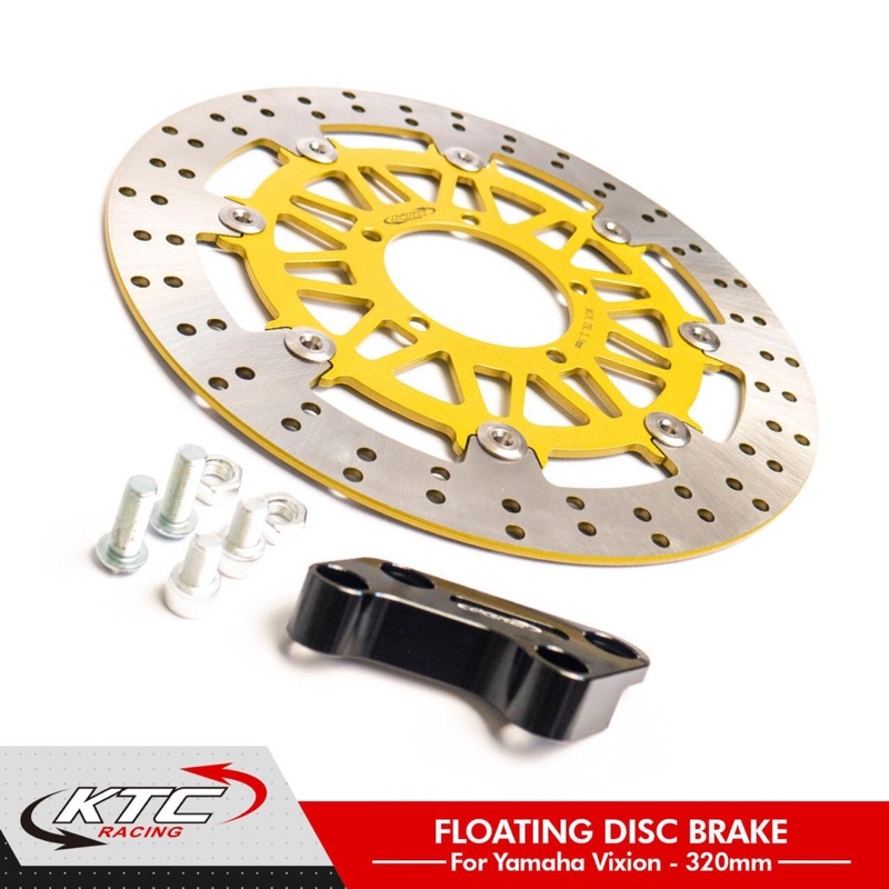 Piringan Cakram Disc KTC Racing Besi Floting Stenless Disc Brake Besar Mio Beat Jupiter Z MX Vixion Tiger Old Ninja 250 Carburetor FOURSIX_46