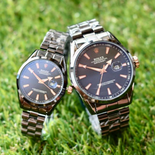 Jam tangan couple rantai rolex