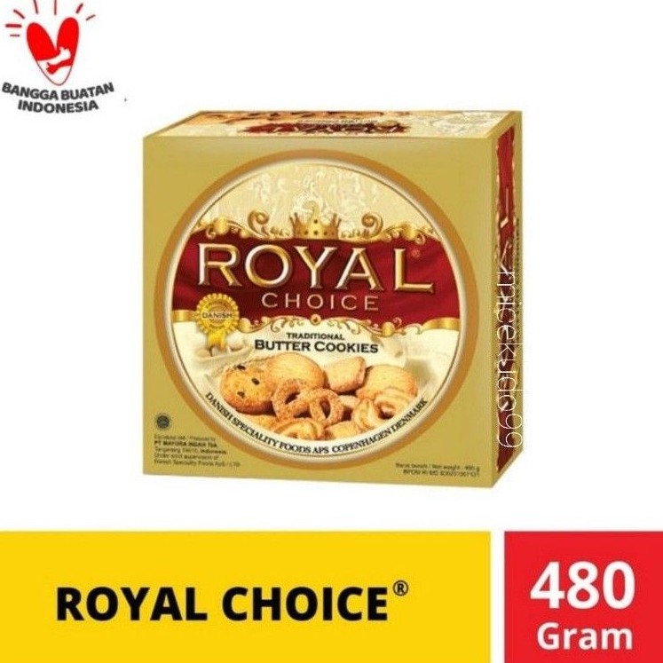 

ROYAL CHOICE BUTTER COOKIES TIN 480 GRAM KALENG / DANISH RECIPE