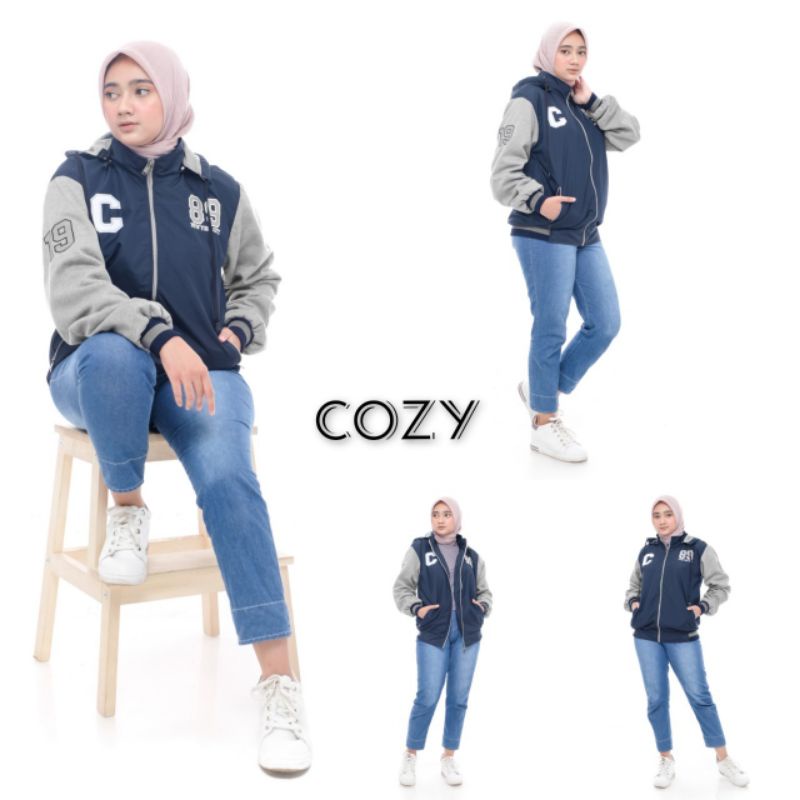 Kombinasi Black-Grey Jaket Couple Amazing | Jaket Outdoor | Jaket Unisex Kasual