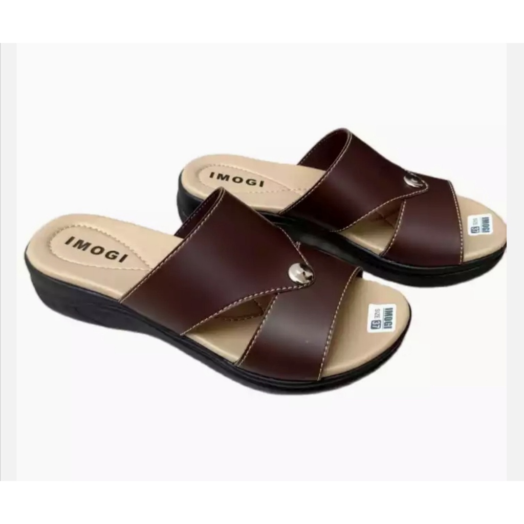 sandal wanita wedges 3cm sendal wanita terbaru sandal selop slip on sandal wanita slide