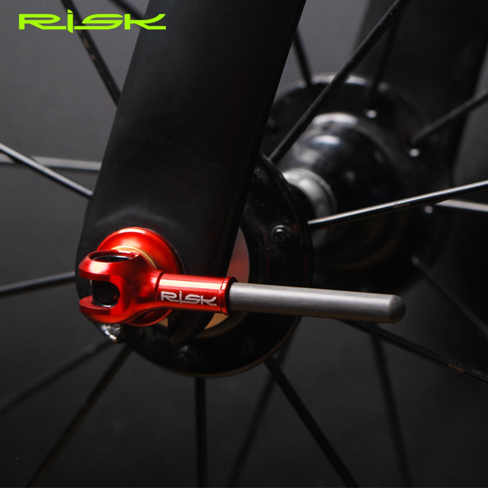 Wonderful Hub Sepeda Gunung Qr Quick Release Bahan Titanium Warna Hitam / Merah